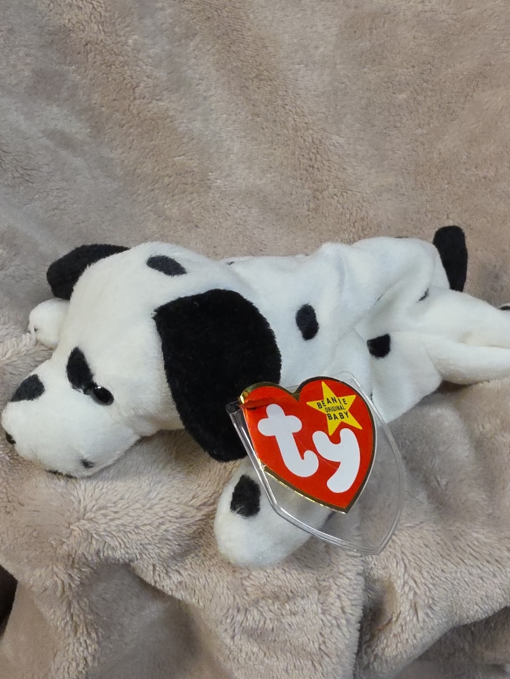 Ty Dalmatian Plush Dog - White and Black